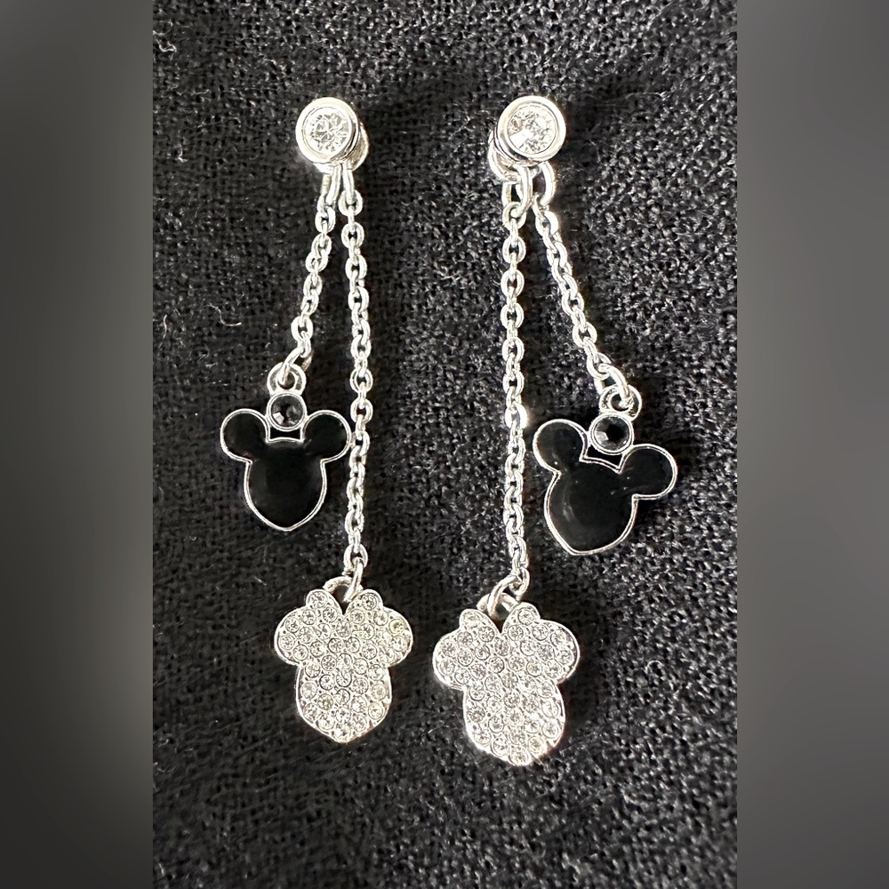 Swarovski Mickey and Minnie Drop Earrings